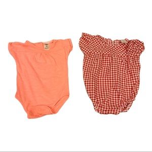 OshKosh B’gosh 6 Months Girls Onesies Red Orange